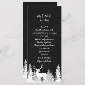 Menu des Mariages de Noël des rennes de tableau no (Devant / Derrière)