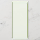 Menu des Orchidées Forma Citrinum (Dos)