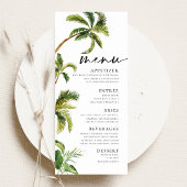 Menu des Palmiers Tropicaux