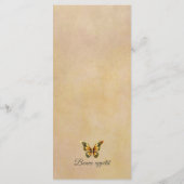 Menu des papillons d'or (Dos)