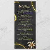 Menu des papillons noires d'or (Devant)