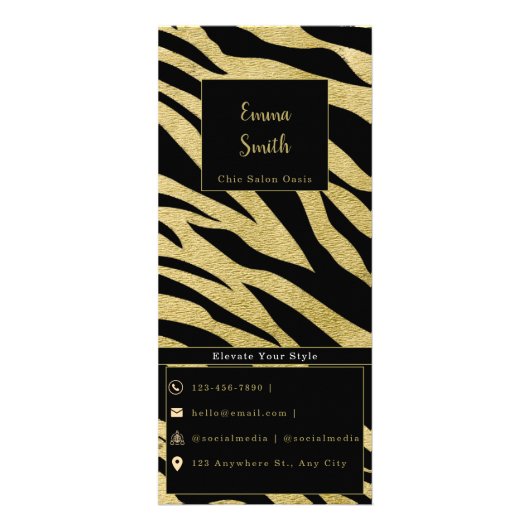 Menu des services de beauté personnalisables (Devant)