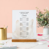 Menu des services Spas du salon de cristaux blancs (Mariage)