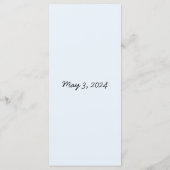 Menu Design d'aquarelle Austin Texas (Dos)