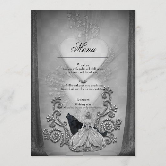 Menu Design élégant et sombre (Devant)