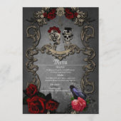 Menu Design gothique avec crânes cool (Devant)