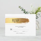 Menu Design moderne de brosse d'or (Debout devant)