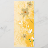 Menu design moderne fleuri doré (Dos)