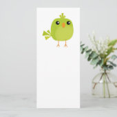 Menu Dessin d'oiseau vert (Debout devant)