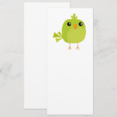 Menu Dessin d'oiseau vert (Devant / Derrière)