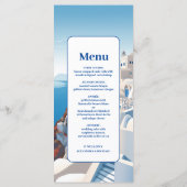 Menu Destination Grèce Mariage Santorin (Dos)