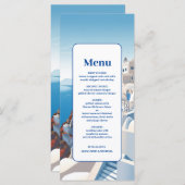 Menu Destination Grèce Mariage Santorin (Devant / Derrière)