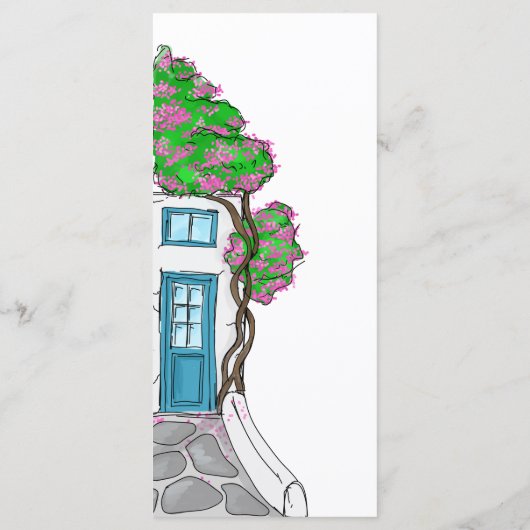 Menu Destination mariage Grèce île grecque (Dos)