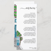 Menu Destination mariage Grèce île grecque (Devant / Derrière)