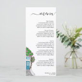 Menu Destination mariage Grèce île grecque (Debout devant)