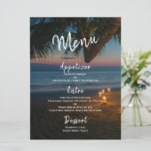 Menu Destination Paradise Mariage Réception (Debout devant)