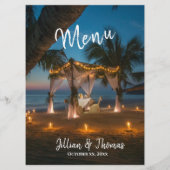 Menu Destination Paradise Mariage Réception (Dos)