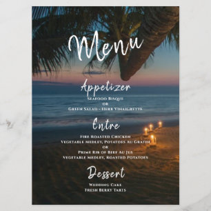 Menu Destination Paradise Mariage Réception
