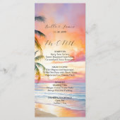 Menu Destination Sunset Beach Wedding (Devant)