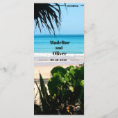 Menu Destination Tropical Beach Wedding (Dos)