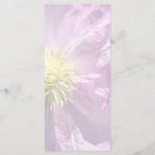 Menu Deux Clematis Roses (Dos)