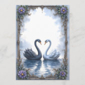 Menu Deux cœurs, une réflexion – Mariage romantique de (Dos)
