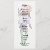 Menu Deux Iris Barbus Un Marron Un Pourpre (Devant)