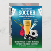 Menu d'événement Bar Soccer ajouter un logo (Devant / Derrière)