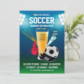 Menu d'événement Bar Soccer ajouter un logo (Debout devant)