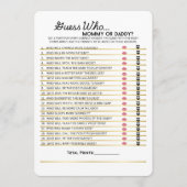 Menu Devinez Qui- Maman ou Papa Jeu (Devant)