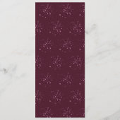 Menu Diamant rose et Fête des mariées Rose (Dos)