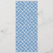 MENU DINER bleu roi moderne bloc (Dos)