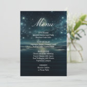 Menu Dîner | Bleue Lune étoilée (Debout devant)