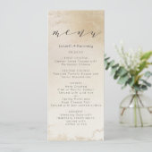 Menu Dîner d'aquarelle Ombre jaune or givrée (Debout devant)