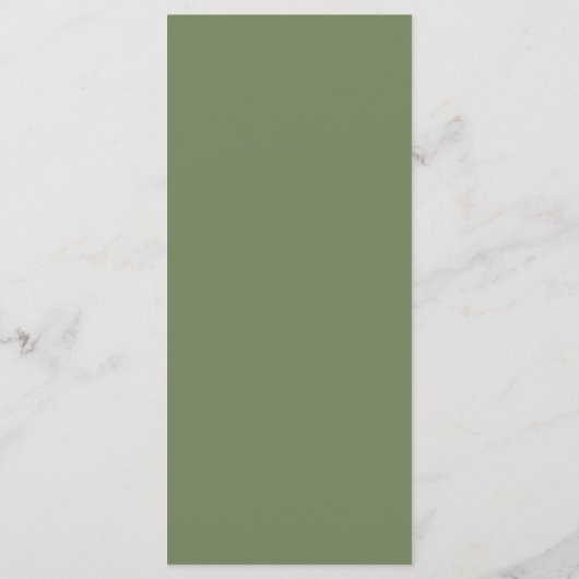 Menu Dîner d'automne Géométrique Gold Greenery (Dos)