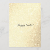 Menu Dîner de brunch à l'Oeuf de Pâques simple Gold Ele (Dos)