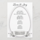 Menu Dîner de Brunch aux oeufs de Pâques soyeux (Devant)