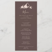 Menu Dîner de campagne Clear Mountain (Devant)