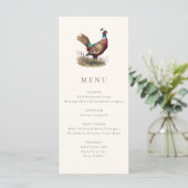 Menu Dîner de chasse automnal élégant et rustique au fa (Debout devant)