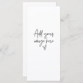 Menu Dîner de la carte d'événement du Mariage de c (Devant / Derrière)