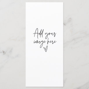 Menu Dîner de la carte d'événement du Mariage de c