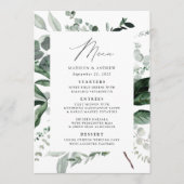 Menu Dîner de mariage dans une verdure abondante (Devant)