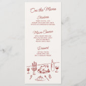 Menu Dîner de Noël avec main fantaisie (Devant)