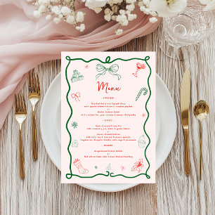 Menu Dîner de Noël français fantaisiste