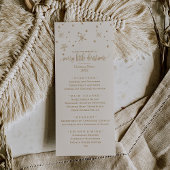 Menu Dîner de Noël Gold et Ivy Snowflake