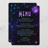 Menu Dîner | Galaxie (Devant / Derrière)