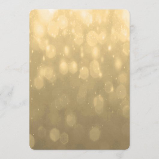 Menu Diner | Golden Bokeh (Achterkant)