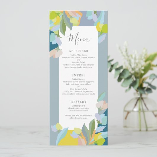 Menu Dîner mariage (Debout devant)