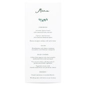 Menu Dîner Mariage Adélaïde