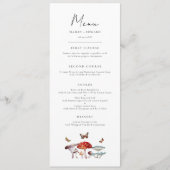 Menu Dîner Mariage Champagne (Devant)